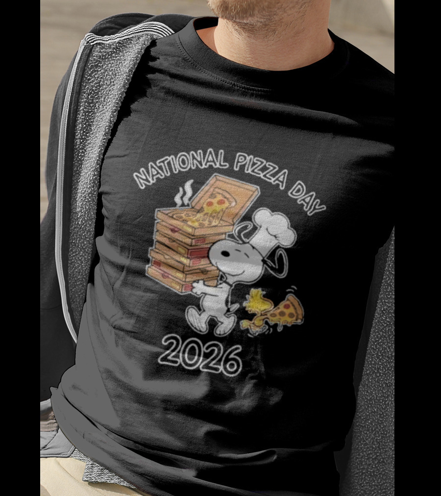 National Pizza Day 2026 Snoopy Chef Pizza Lover T-Shirt