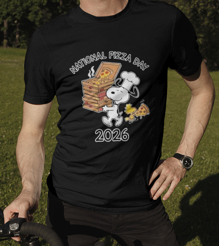 National Pizza Day 2026 Snoopy Chef Pizza Lover T-Shirt