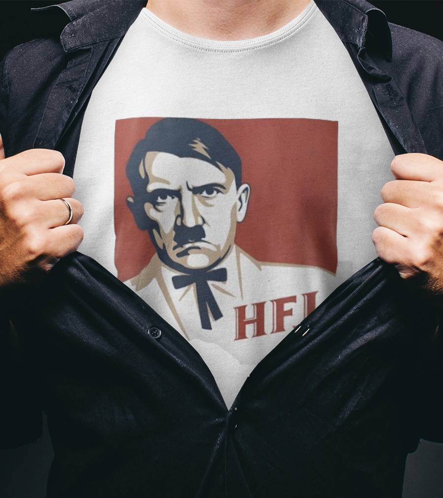 Adolf Hitler HFJ KFC Parody Logo T-Shirt