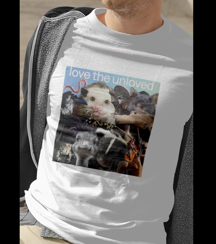 Love The Unloved Animal Collage T-Shirt