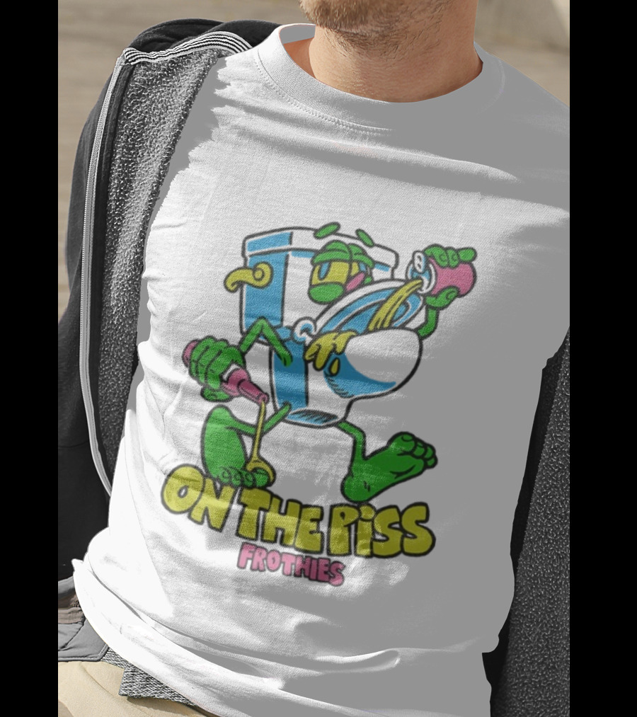 Frothies On The Piss Cartoon Style Beer Character Fun Party T-Shirt