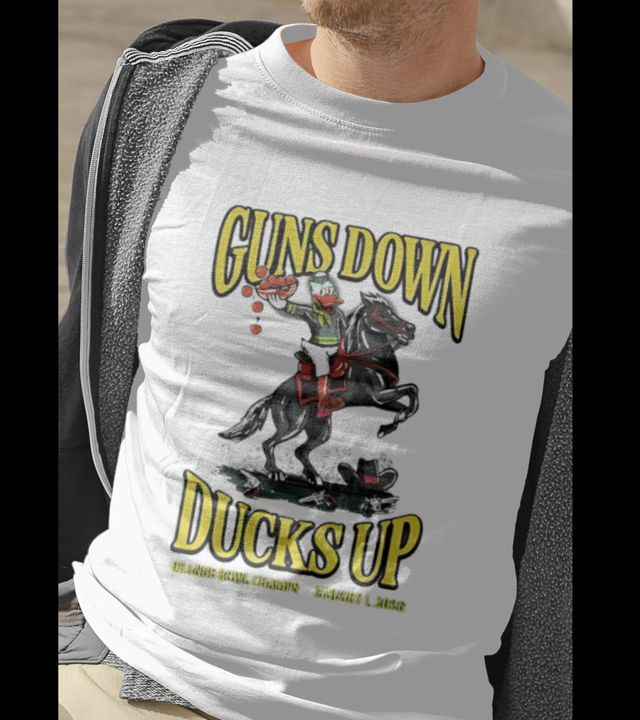 Guns Down Ducks Up Orange Bowl Champs January 1 2026 T-Shirt