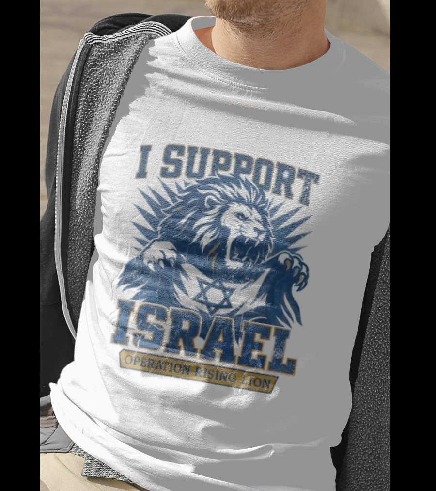 I Support Israel Operation Rising Lion Lionhead T-Shirt