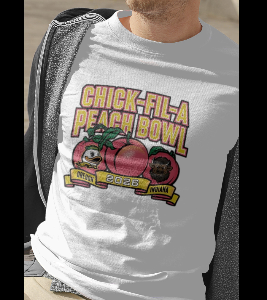 Chick Fil A Peach Bowl 2026 Oregon Vs Indiana T-Shirt