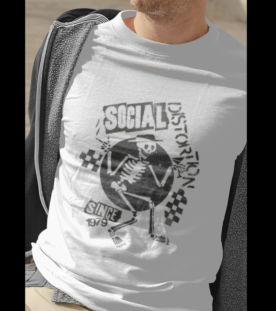 Skeleton Social Distortion Since 1979 Unique Skeleton T-Shirt