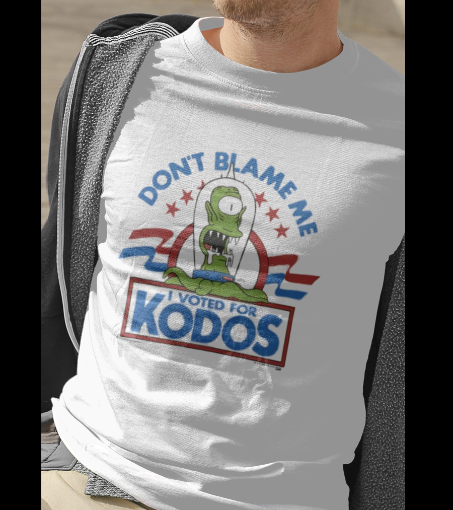 The Simpsons Don't Blame Me I Voted For Kodos Alien Election Humor T-Shirt