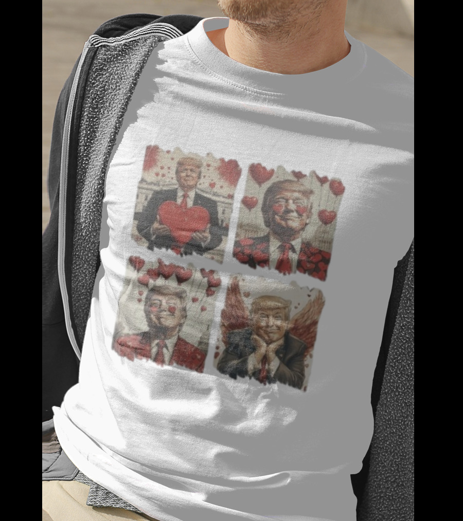Trump 4 Square Valentine T-Shirt