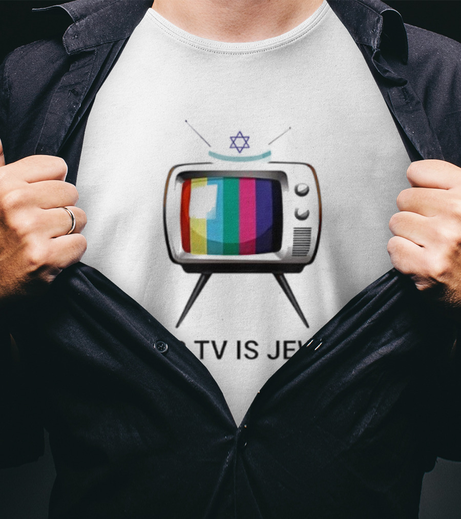 Your TV Is Jewish Star Of David Retro Television T-Shirt