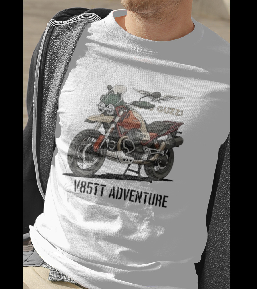 Moto Guzzi V85 TT Adventure Eagles Motorcycle T-Shirt