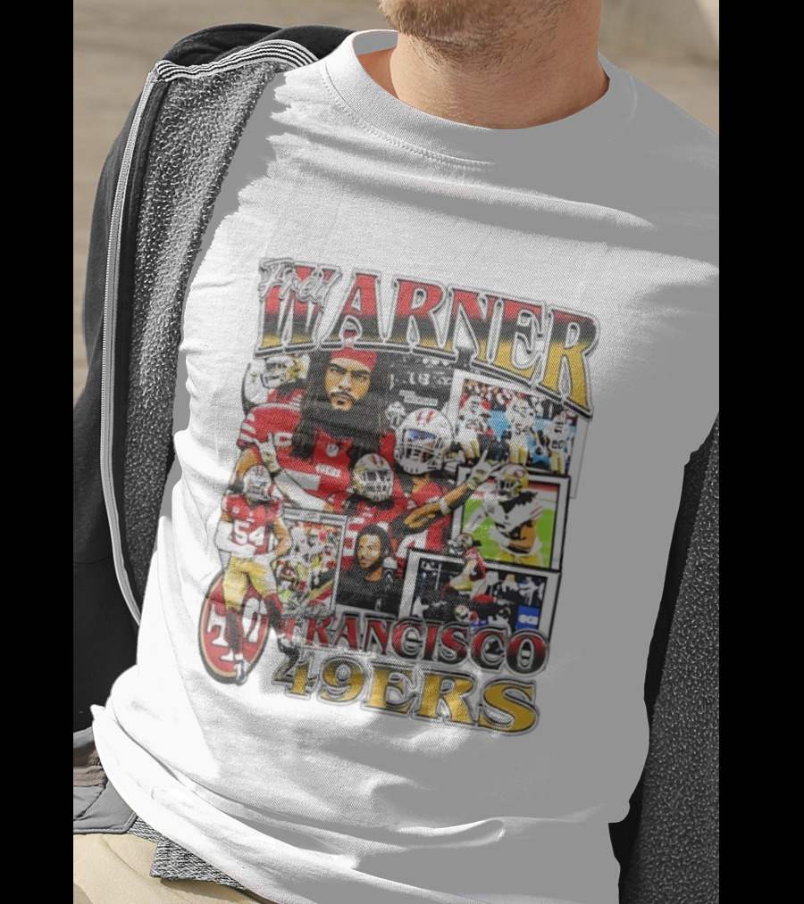 Fred Warner San Francisco 49ers Linebacker NFL Football Collage T-Shirt