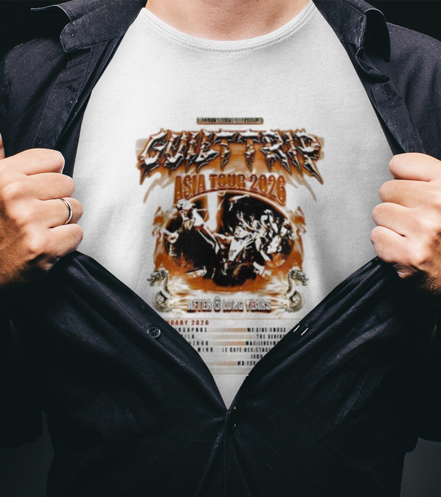 Guilt Trip Asian Tour 2026 After 6 Long Years Official Concert Dates T-Shirt