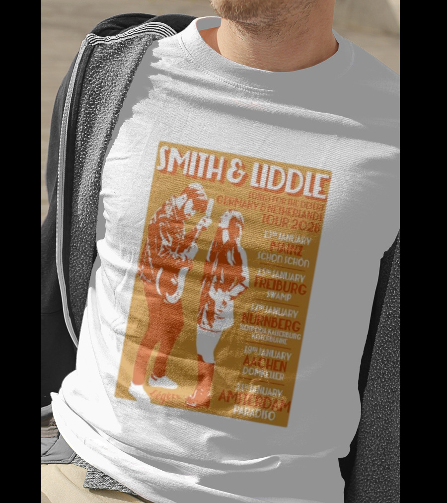 Smith And Liddle Songs For The Desert Germany Netherlands Tour 2026 Mainz Freiburg Nürnberg Aachen Amsterdam T-Shirt