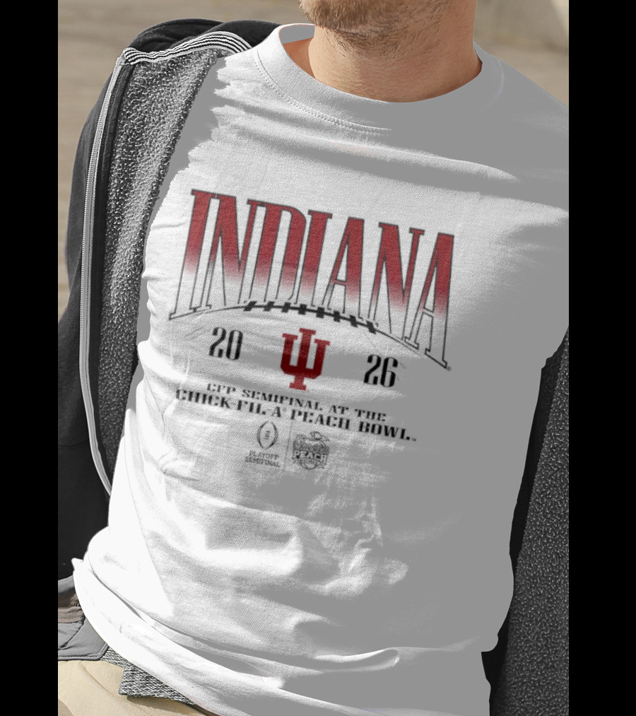 Indiana Hoosiers 2026 CFP Semifinal Chick Fil A Peach Bowl T-Shirt