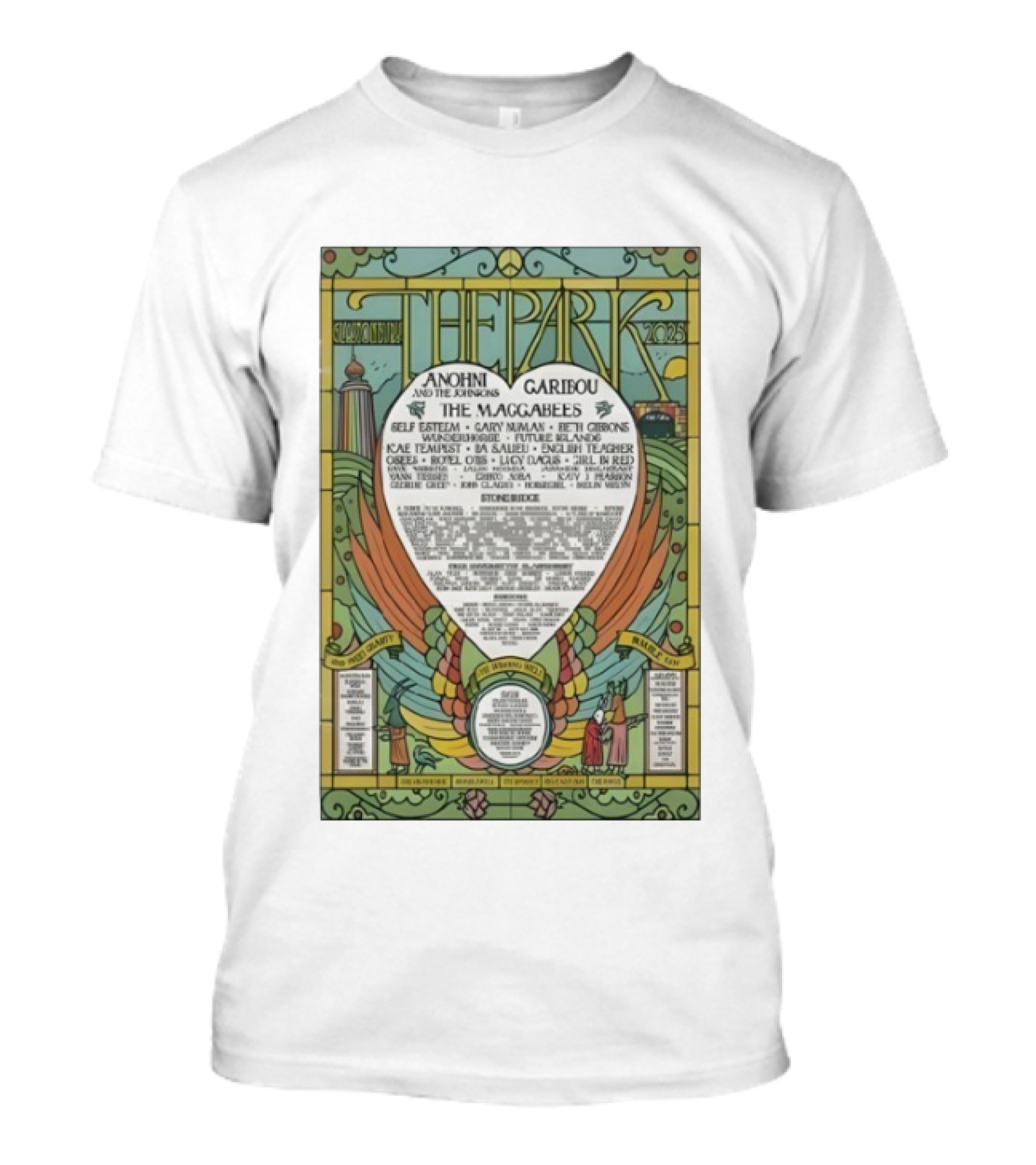 Glastonbury Festival 2025 The Park Anohni The Maccabees Lineup T-Shirt