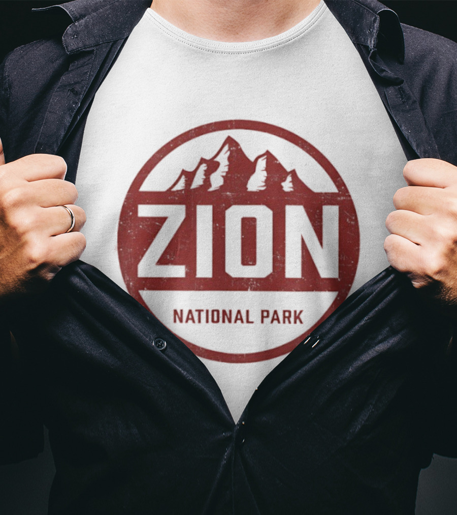 Zion National Park Utah Mountain Rustic T-Shirt