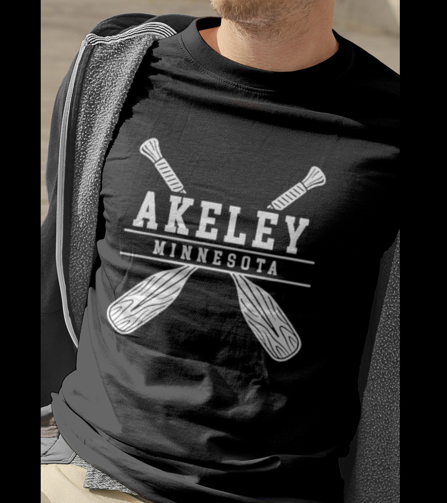 Akeley Minnesota Lake Paddle Adventure Outdoor Nature T-Shirt