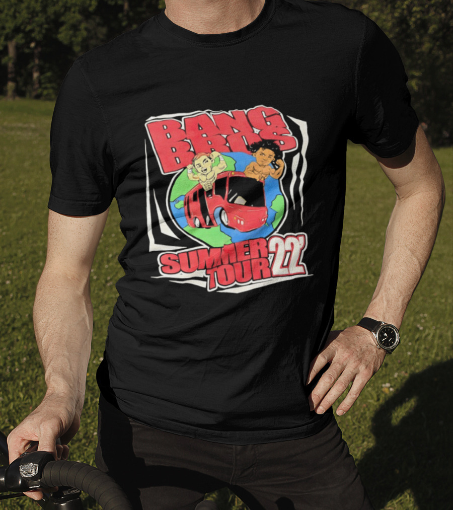 Bang Bros Summer Tour 2022 Globe And Van Adventure T-Shirt