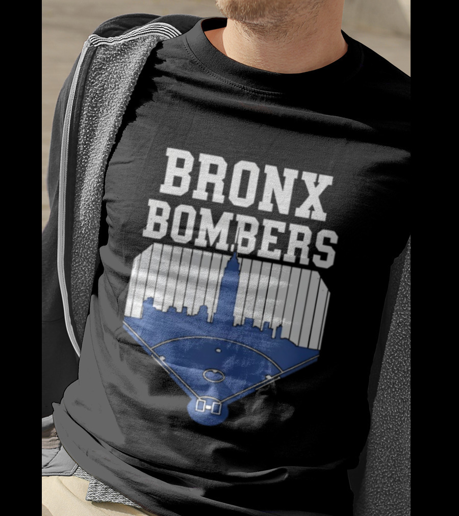 Bronx Bombers Baseball Skyline T-Shirt