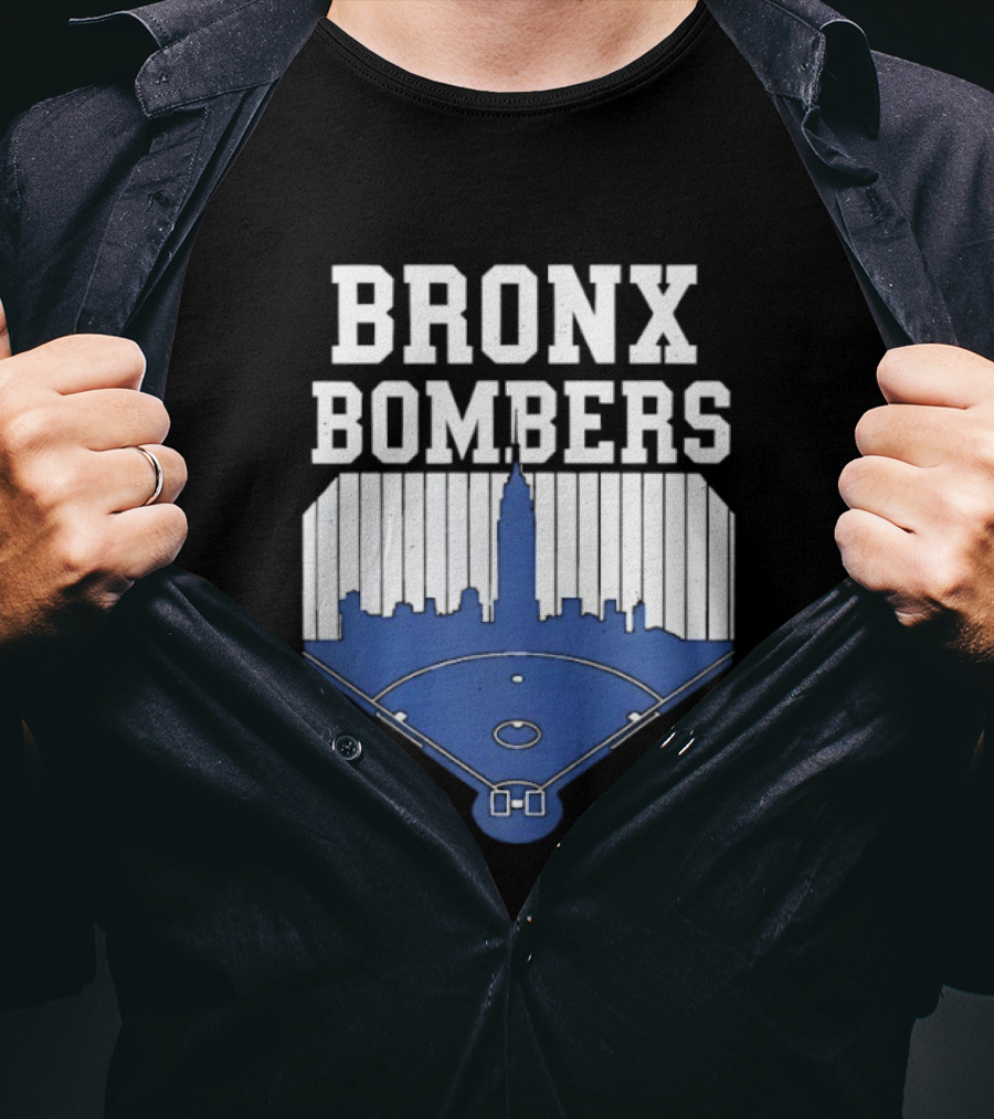 Bronx Bombers Baseball Skyline T-Shirt