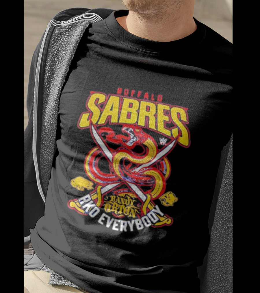 Buffalo Sabres Rko Everybody Randy Orton Snake Cross Swords T-Shirt