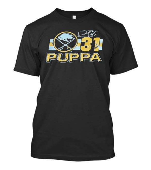 Buffalo Sabres Daren Puppa 31 Signature Hockey Fan T-Shirt