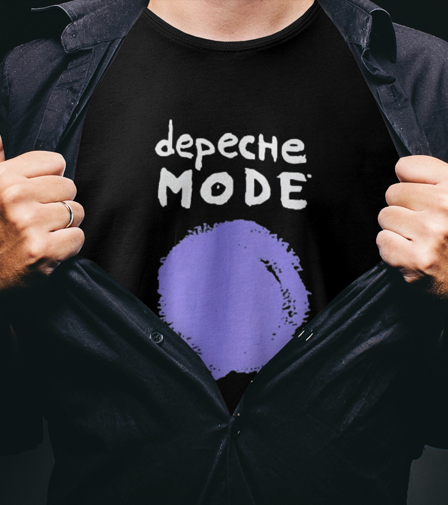 Depeche Mode Devotional Band Purple Circle T-Shirt