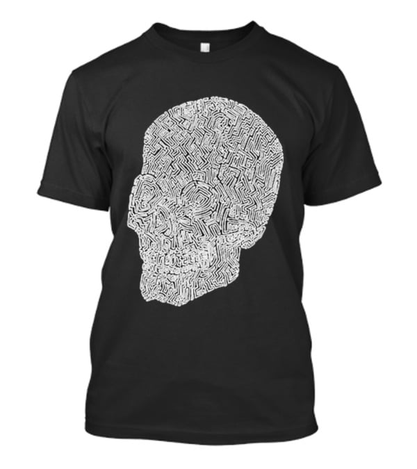 Noah Scalin Obsessive Compulsive Skull Maze T-Shirt