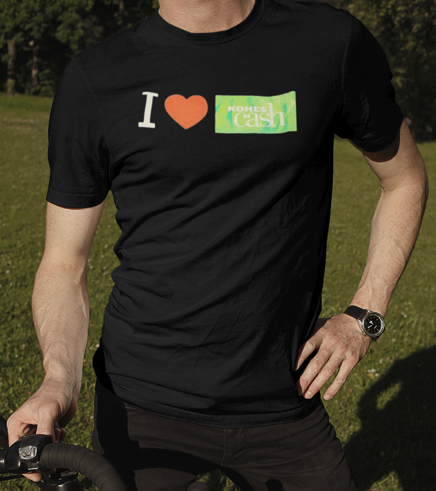 I Love Kohl's Cash Green Heart T-Shirt