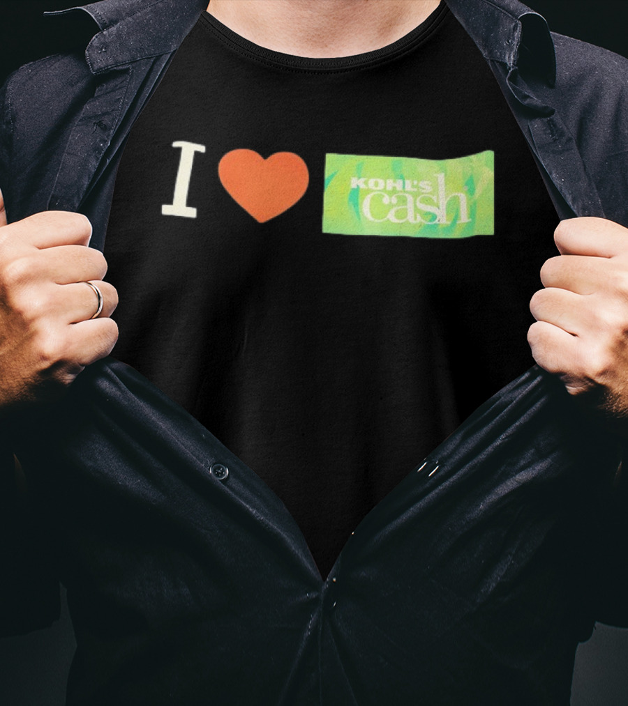 I Love Kohl's Cash Green Heart T-Shirt