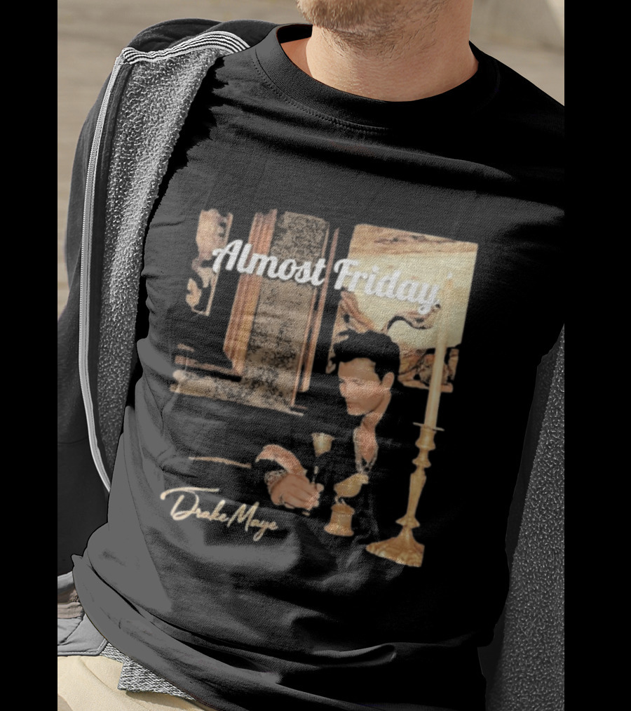 Almost Friday Drake Maye Surreal Collage Assembly T-Shirt