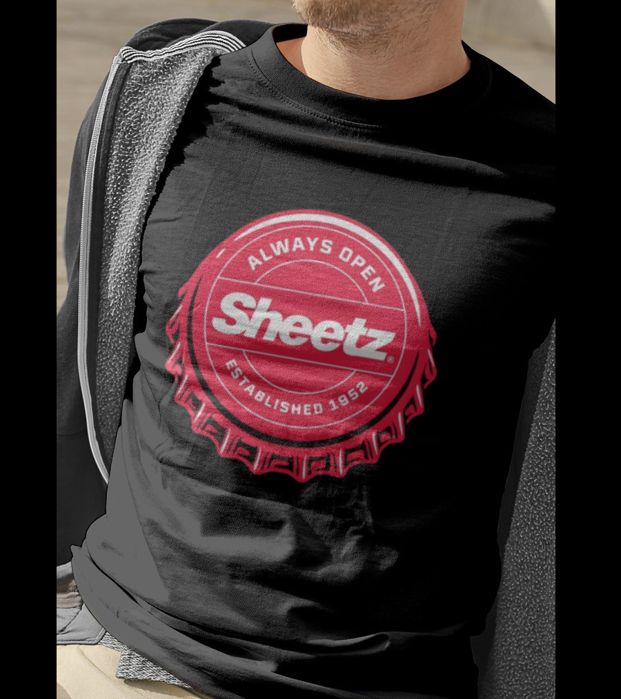 Always Open Sheetz Established 1952 Red Bottle Cap T-Shirt