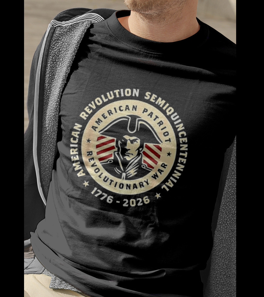 American Revolution Semiquincentennial 1776 2026 USA Patriot Revolutionary War Anniversary T-Shirt