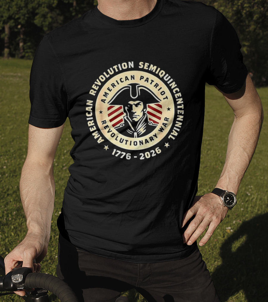 American Revolution Semiquincentennial 1776 2026 USA Patriot Revolutionary War Anniversary T-Shirt