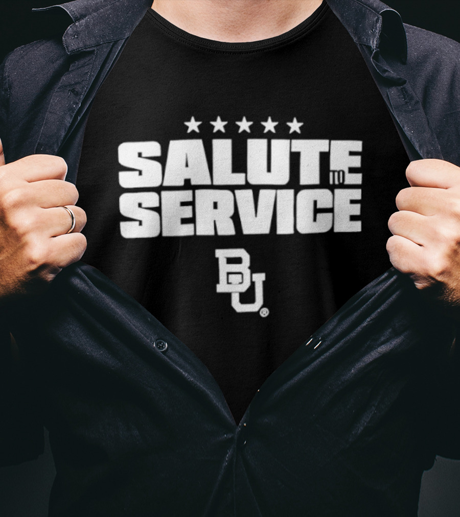 Baylor Bears BU Salute To Service Stars T-Shirt