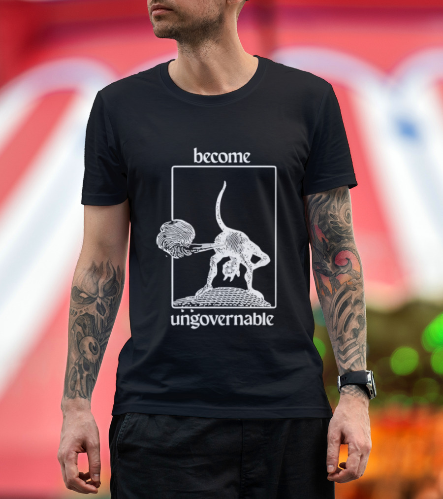 Become Ungovernable Possum With Bat T-Shirt