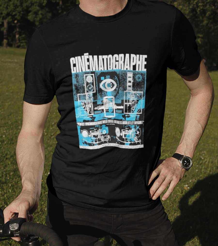 Cinématographe Perfect Synchronisation Between Sound And Image Is Absolutely Impossible Apparatus Schematic T-Shirt