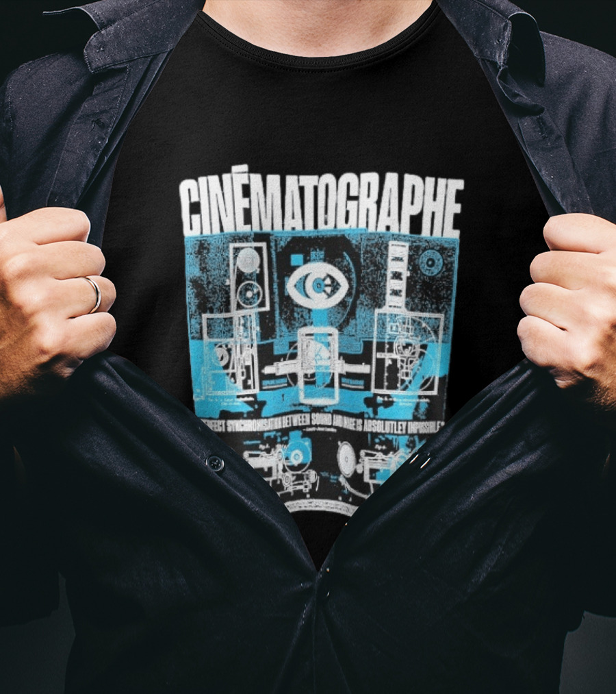 Cinématographe Perfect Synchronisation Between Sound And Image Is Absolutely Impossible Apparatus Schematic T-Shirt