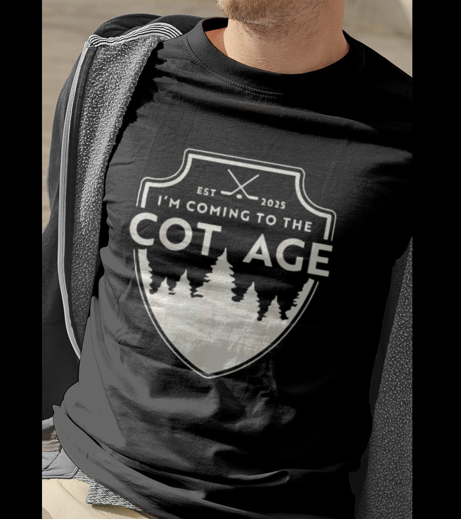 I'm Coming To The Cottage Est 2025 Trees T-Shirt