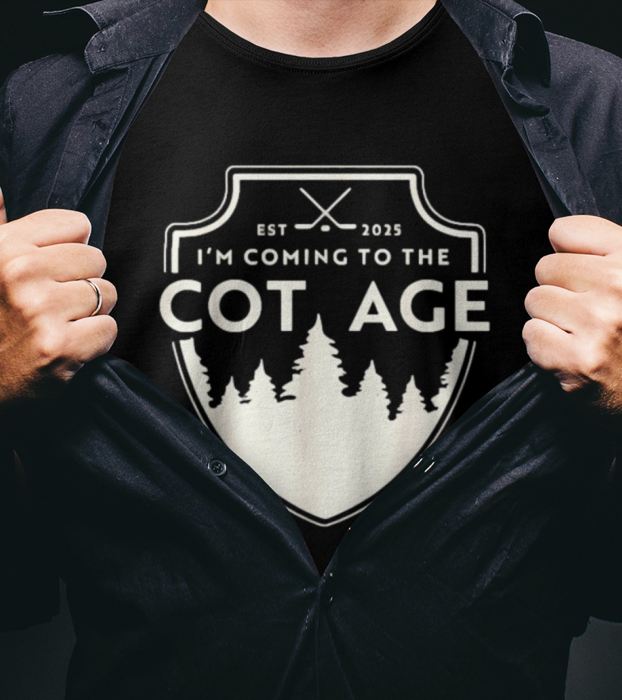 I'm Coming To The Cottage Est 2025 Trees T-Shirt