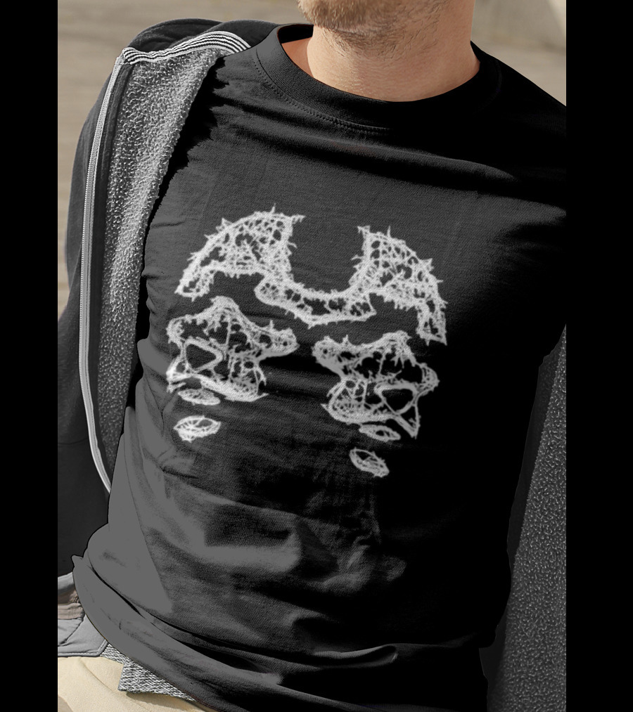 Dos Mil Torn Bone Winged Skull Structure T-Shirt