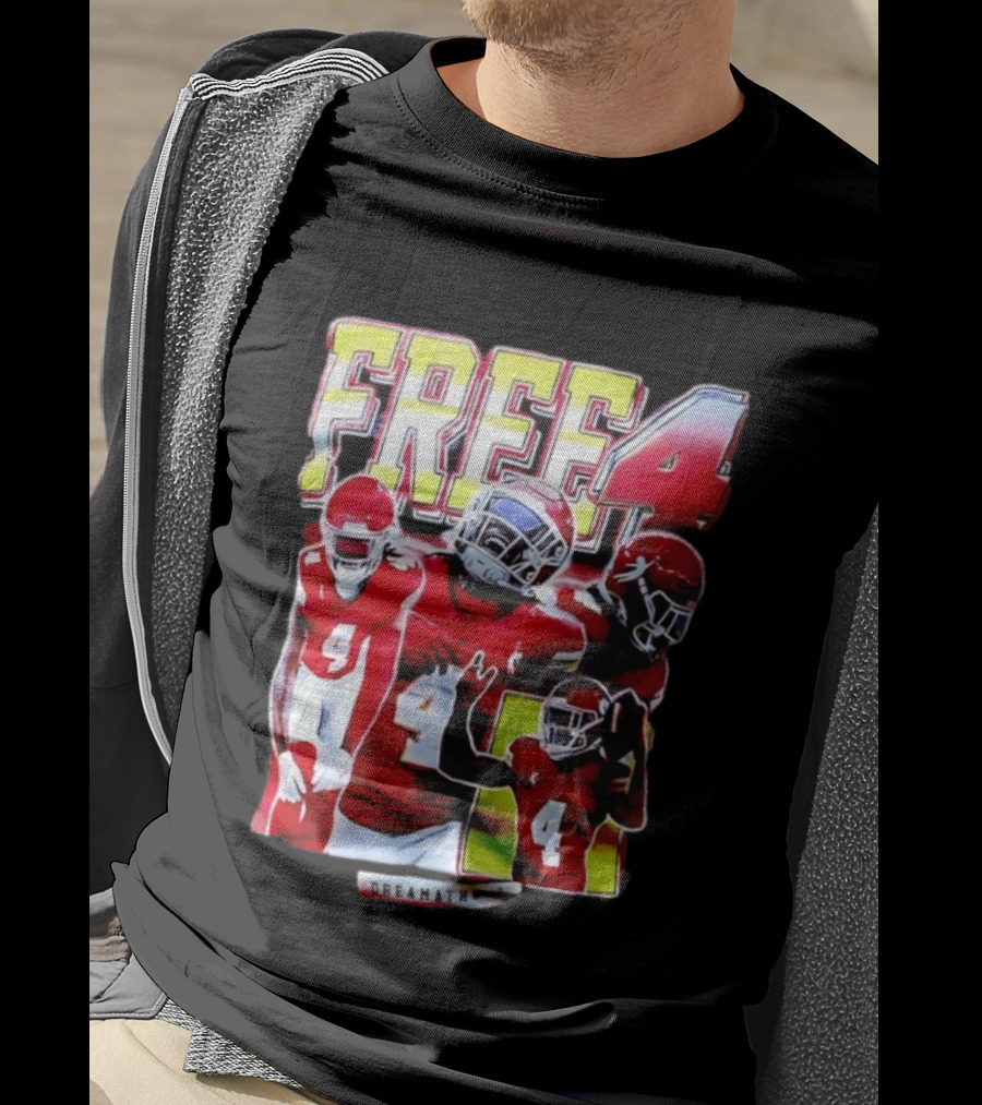 Free 4 Rashee Rice Kansas City Chiefs Dreamathon T-Shirt