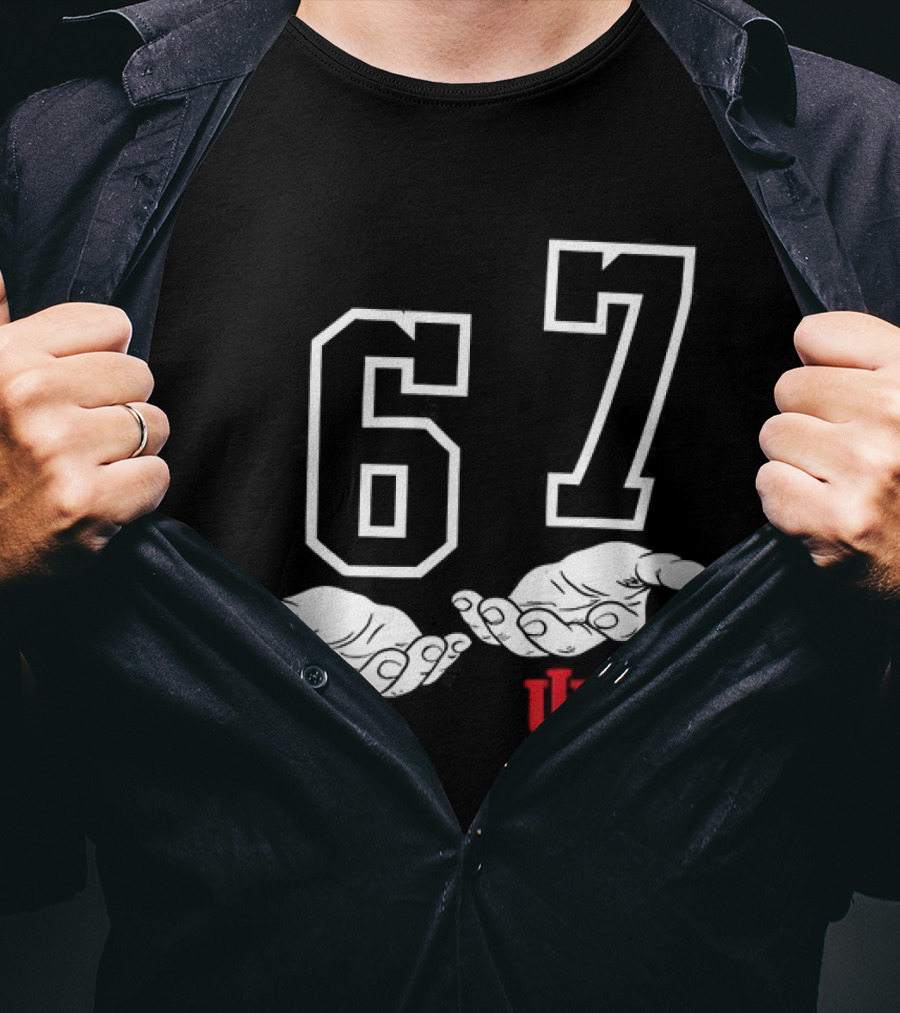 Indiana Hoosiers Football 67 Hand Gesture T-Shirt