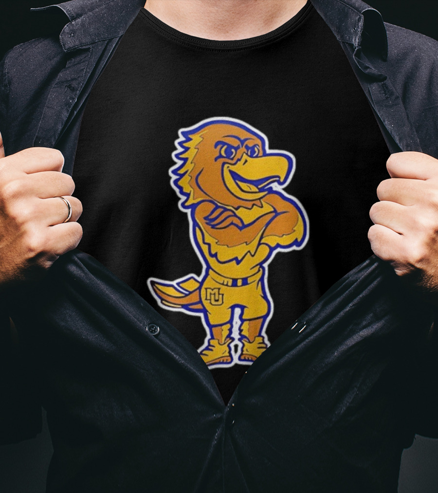 Marquette Basketball MU Golden Eagle Vintage Milwaukee T-Shirt