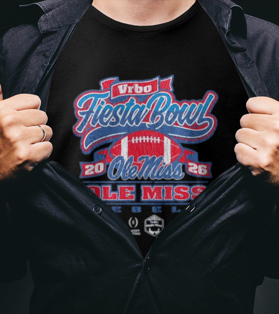 Ole Miss Rebels Vrbo Fiesta Bowl 2026 CFP Semifinal T-Shirt