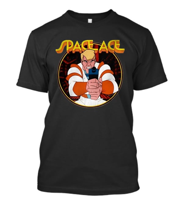 Space Ace Classic Video Game Hero With Blaster T-Shirt