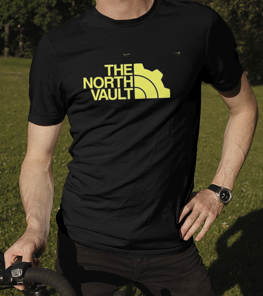The North Vault Parody Text With Yellow Gear T-Shirt