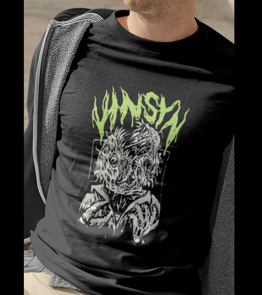VinSyn Infested Horror Art Neon Gothic T-Shirt