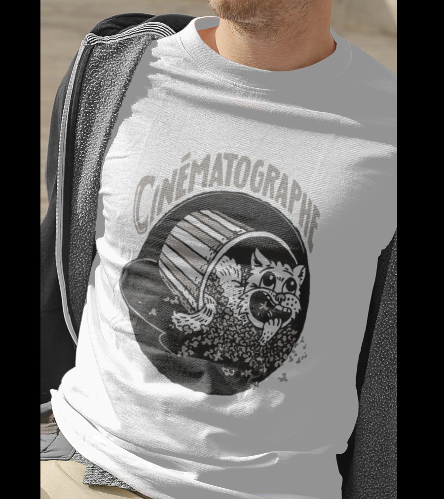 Cinématographe Feral Popcorn Cat Burst T-Shirt