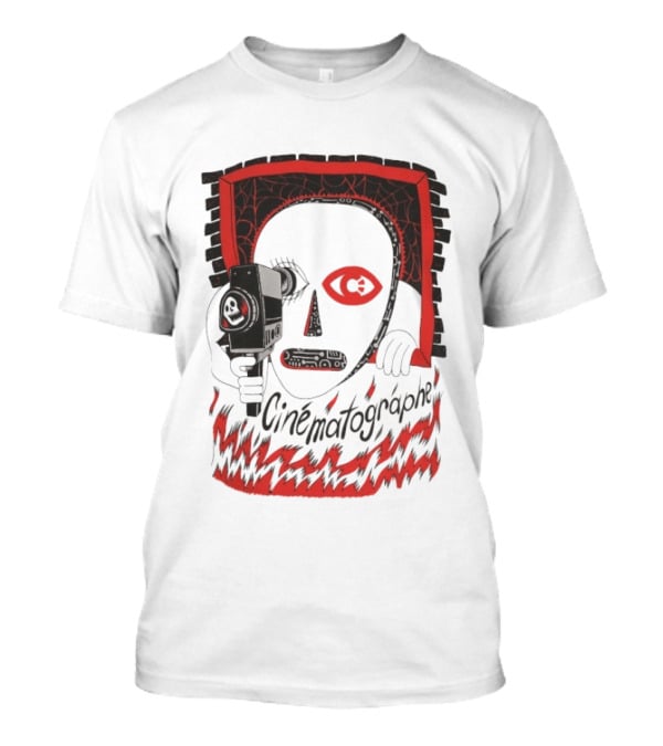 Cinématographe Peeping Tom Red Mask Camera T-Shirt