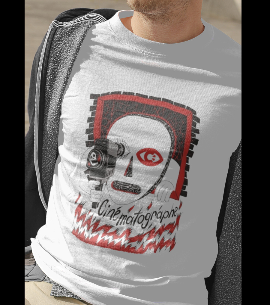 Cinématographe Peeping Tom Red Mask Camera T-Shirt